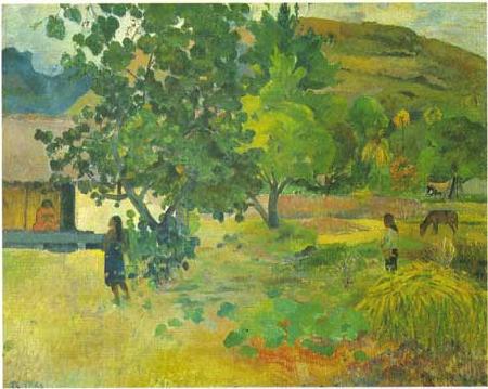 Paul Gauguin Te fare oil painting picture